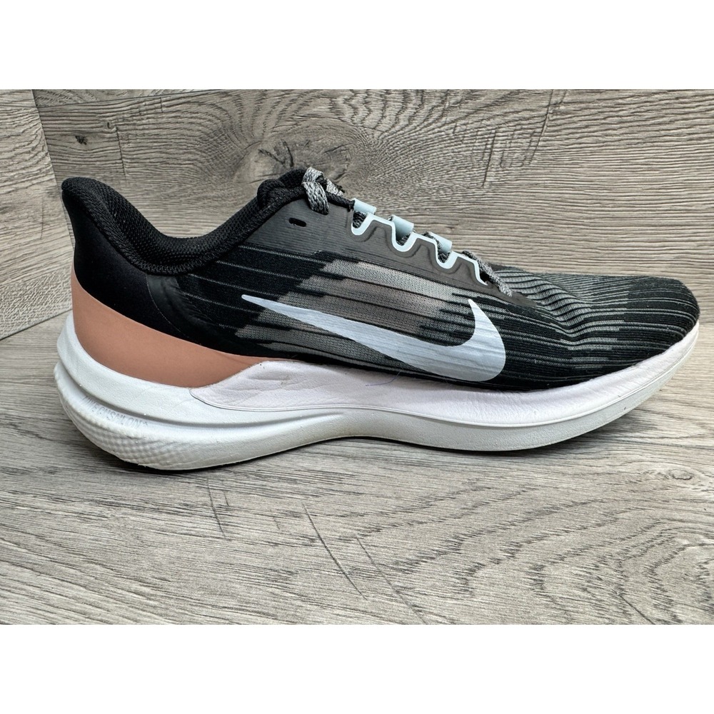 Nike Air Winflo 9 Black Running Shoes Athletic Sneakers DD8686-004 Womens 8 - Picture 5 of 13